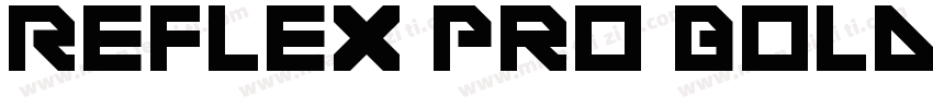 Reflex Pro Bold字体转换